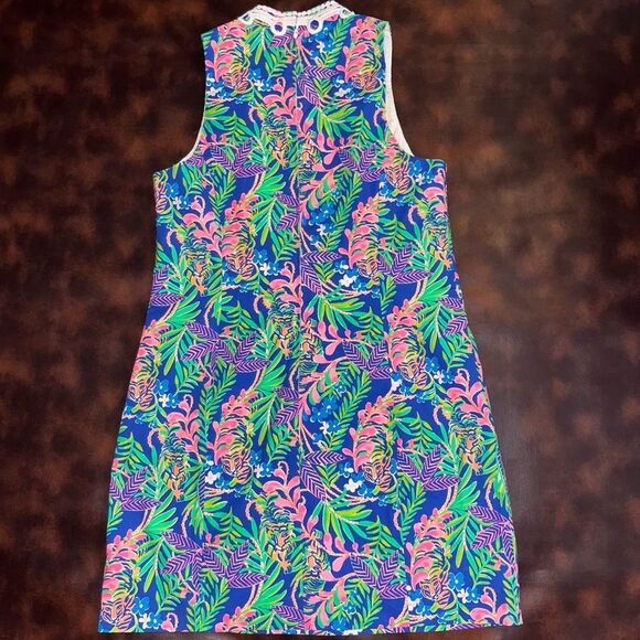 Lilly Pulitzer Alexa Stretch Shift Dress Borealis Blue How You like Me Prowl 14 - Picture 7 of 10